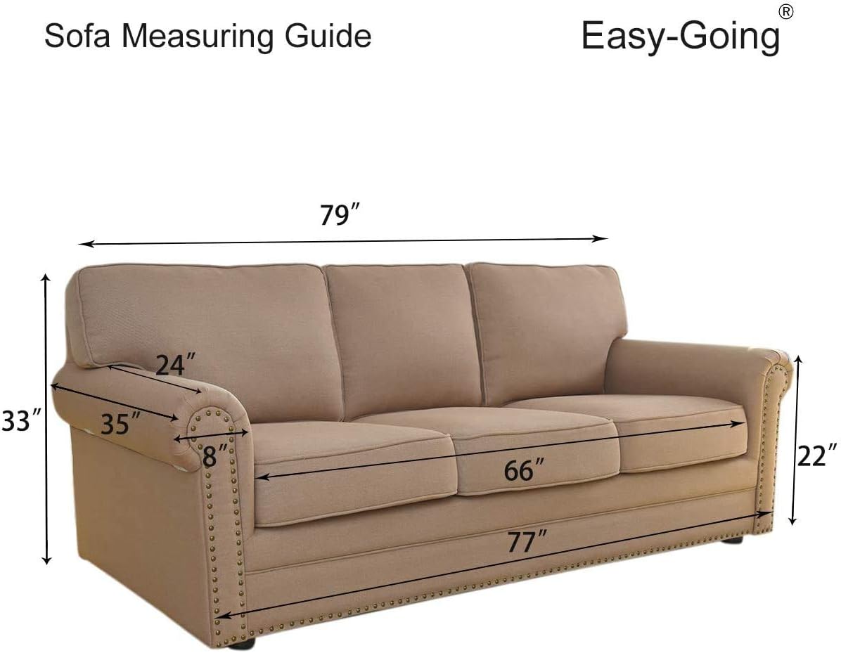 Reversible Couch Cover, 3 Cushion Sofa, Large, Chocolate/Beige | Machine Washable Slipcover For Dogs, Water Resistant Furniture Mat For Living Room, Non-Slip Sofa Cover, Pet Friendly - Colors B