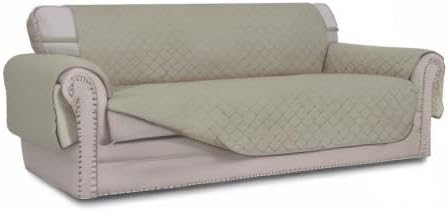 Reversible Couch Cover, 3 Cushion Sofa, Large, Chocolate/Beige | Machine Washable Slipcover For Dogs, Water Resistant Furniture Mat For Living Room, Non-Slip Sofa Cover, Pet Friendly - Colors B