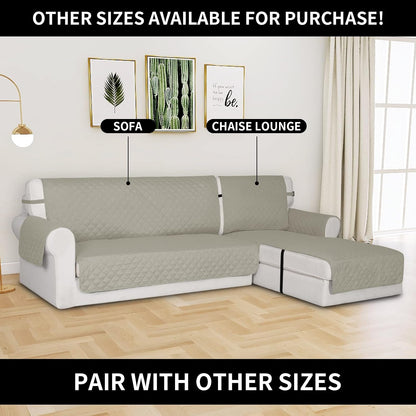Reversible Couch Cover, 3 Cushion Sofa, Large, Chocolate/Beige | Machine Washable Slipcover For Dogs, Water Resistant Furniture Mat For Living Room, Non-Slip Sofa Cover, Pet Friendly - Colors B