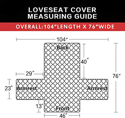 Reversible Couch Cover, 3 Cushion Sofa, Large, Chocolate/Beige | Machine Washable Slipcover For Dogs, Water Resistant Furniture Mat For Living Room, Non-Slip Sofa Cover, Pet Friendly - Colors B