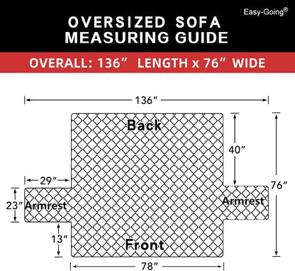 Reversible Couch Cover, 3 Cushion Sofa, Large, Chocolate/Beige | Machine Washable Slipcover For Dogs, Water Resistant Furniture Mat For Living Room, Non-Slip Sofa Cover, Pet Friendly - Colors B