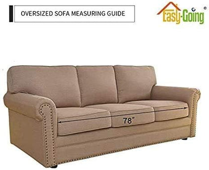 Reversible Couch Cover, 3 Cushion Sofa, Large, Chocolate/Beige | Machine Washable Slipcover For Dogs, Water Resistant Furniture Mat For Living Room, Non-Slip Sofa Cover, Pet Friendly - Colors B
