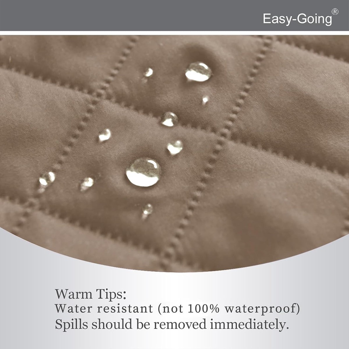 Reversible Couch Cover, 3 Cushion Sofa, Large, Chocolate/Beige | Machine Washable Slipcover For Dogs, Water Resistant Furniture Mat For Living Room, Non-Slip Sofa Cover, Pet Friendly - Colors B