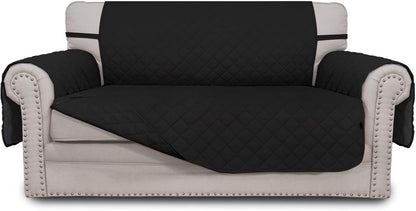 Reversible Couch Cover, 3 Cushion Sofa, Large, Chocolate/Beige | Machine Washable Slipcover For Dogs, Water Resistant Furniture Mat For Living Room, Non-Slip Sofa Cover, Pet Friendly - Colors B