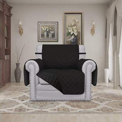 Reversible Couch Cover, 3 Cushion Sofa, Large, Chocolate/Beige | Machine Washable Slipcover For Dogs, Water Resistant Furniture Mat For Living Room, Non-Slip Sofa Cover, Pet Friendly - Colors B