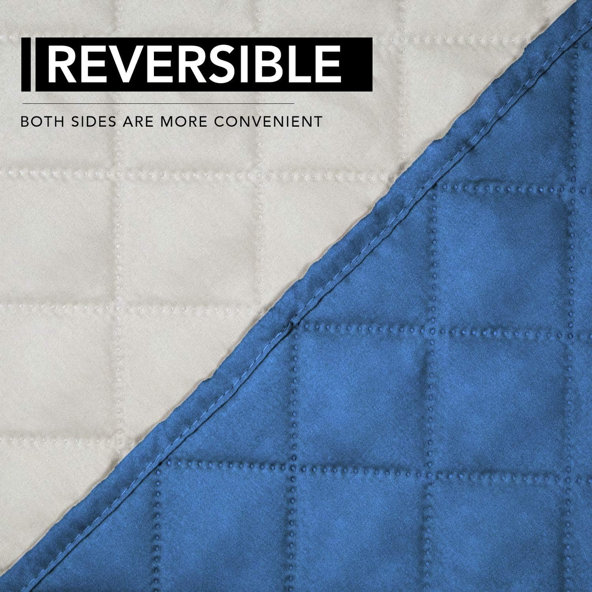 Reversible Couch Cover, 3 Cushion Sofa, Large, Chocolate/Beige | Machine Washable Slipcover For Dogs, Water Resistant Furniture Mat For Living Room, Non-Slip Sofa Cover, Pet Friendly - Colors B