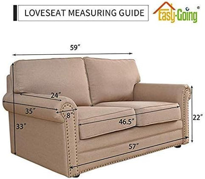 Reversible Couch Cover, 3 Cushion Sofa, Large, Chocolate/Beige | Machine Washable Slipcover For Dogs, Water Resistant Furniture Mat For Living Room, Non-Slip Sofa Cover, Pet Friendly - Colors B