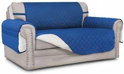 Reversible Couch Cover, 3 Cushion Sofa, Large, Chocolate/Beige | Machine Washable Slipcover For Dogs, Water Resistant Furniture Mat For Living Room, Non-Slip Sofa Cover, Pet Friendly - Colors B