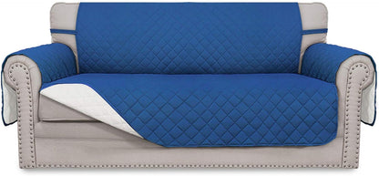 Reversible Couch Cover, 3 Cushion Sofa, Large, Chocolate/Beige | Machine Washable Slipcover For Dogs, Water Resistant Furniture Mat For Living Room, Non-Slip Sofa Cover, Pet Friendly - Colors B