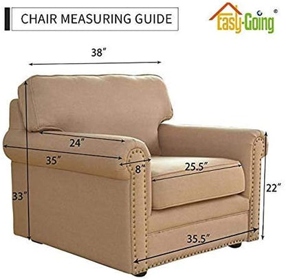 Reversible Couch Cover, 3 Cushion Sofa, Large, Chocolate/Beige | Machine Washable Slipcover For Dogs, Water Resistant Furniture Mat For Living Room, Non-Slip Sofa Cover, Pet Friendly - Colors B
