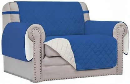 Reversible Couch Cover, 3 Cushion Sofa, Large, Chocolate/Beige | Machine Washable Slipcover For Dogs, Water Resistant Furniture Mat For Living Room, Non-Slip Sofa Cover, Pet Friendly - Colors B