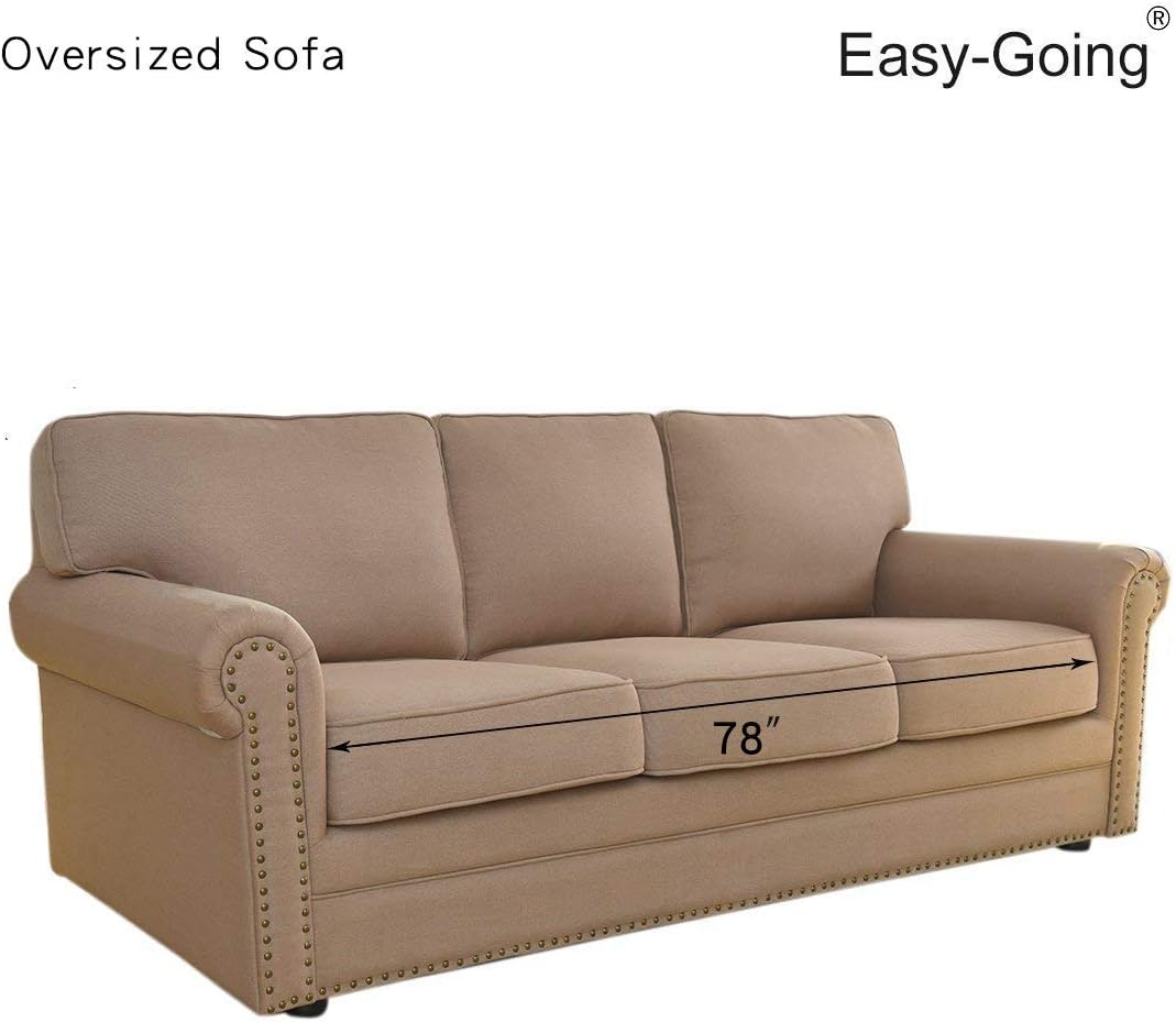 Reversible Couch Cover, 3 Cushion Sofa, Large, Chocolate/Beige | Machine Washable Slipcover For Dogs, Water Resistant Furniture Mat For Living Room, Non-Slip Sofa Cover, Pet Friendly - Colors B