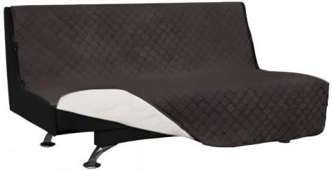 Reversible Couch Cover, 3 Cushion Sofa, Large, Chocolate/Beige | Machine Washable Slipcover For Dogs, Water Resistant Furniture Mat For Living Room, Non-Slip Sofa Cover, Pet Friendly - Colors B