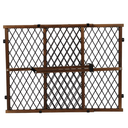 Position & Lock Adjustable Wood Baby Gate (Farmhouse Collection)