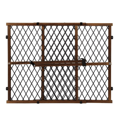 Position & Lock Adjustable Wood Baby Gate (Farmhouse Collection)