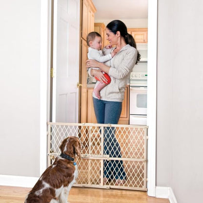 Position & Lock Adjustable Wood Baby Gate (Farmhouse Collection)
