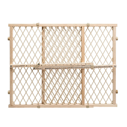 Position & Lock Adjustable Wood Baby Gate (Farmhouse Collection)