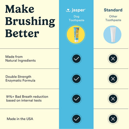 Jasper Dog Tooth Brushing Kit and Dog Toothpaste (Bacon) Kit 360