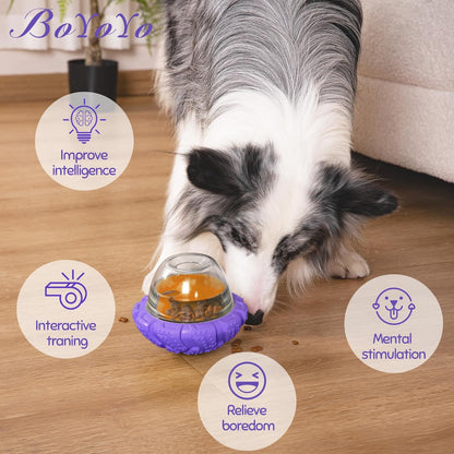 Interactive Dog Puzzle Toy for Smart, Dog Enrichment Toys to Keep Them Busy, Cognitive Dogs Toy to Stimulate Their Brain, Dog's Treat Dispensing Toys with Slow Feeder, Easy to Clean