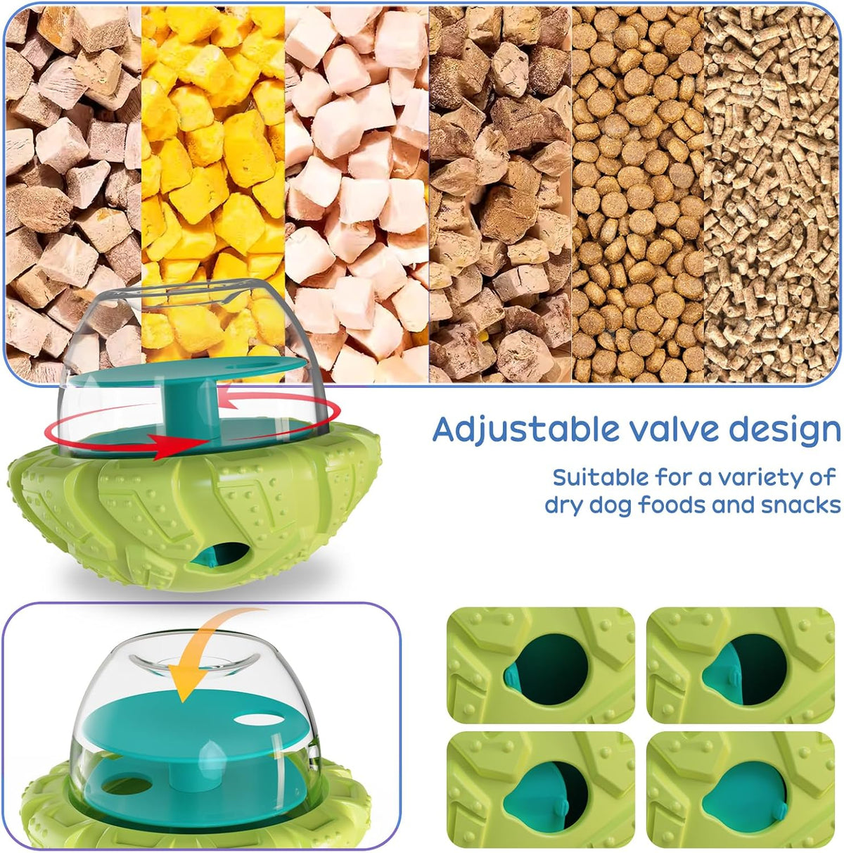 Interactive Dog Puzzle Toy for Smart, Dog Enrichment Toys to Keep Them Busy, Cognitive Dogs Toy to Stimulate Their Brain, Dog's Treat Dispensing Toys with Slow Feeder, Easy to Clean