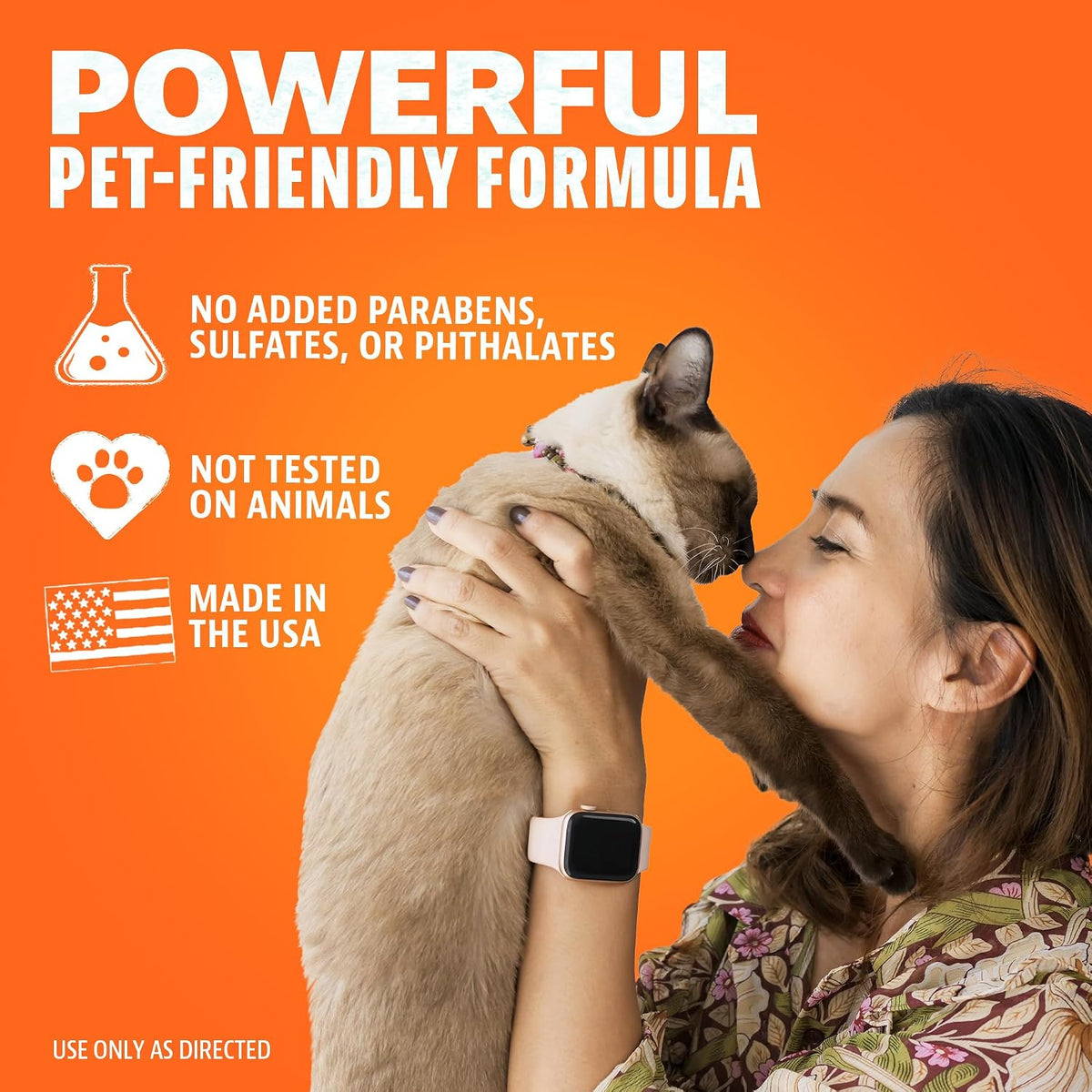 Pet Odor Eliminator for Dog and Cat Urine, Carpet Stains, and Strong Smells – NEW Orange Rush Scent – Citrus Cleaner with Natural Orange Oil – 24 oz