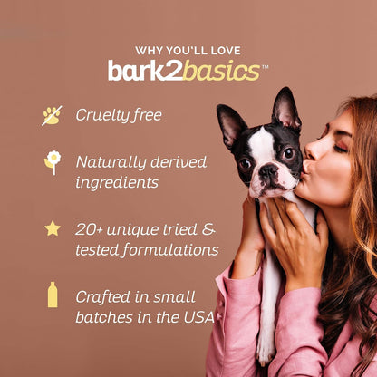Bark2Basics Oatmeal Dog Shampoo, 1 Gallon - Natural Colloidal Oatmeal, Natural Ingredients, Calms Dry Itchy Irritated Skin, Moisturizes and Soothes the Skin and Coat, Professional Grade