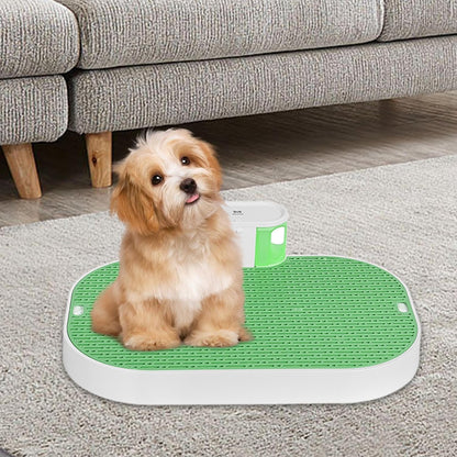 Dog Potty Loo Automatic Pee Collection Dog Urinal Tray Easy to Clean Quiet Pumping Puppy Training Smart Dog Toilet, Green