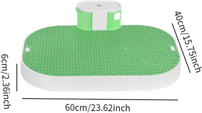 Dog Potty Loo Automatic Pee Collection Dog Urinal Tray Easy to Clean Quiet Pumping Puppy Training Smart Dog Toilet, Green