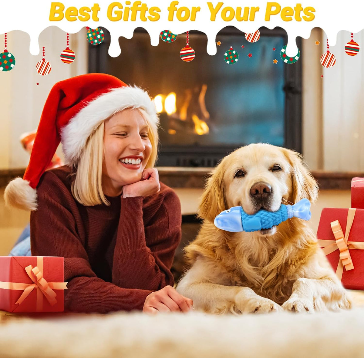 WinTour Tough Dog Toys for Aggressive Chewers, Indestructible Dog Chew Toys