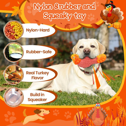 WinTour Tough Dog Toys for Aggressive Chewers, Indestructible Dog Chew Toys