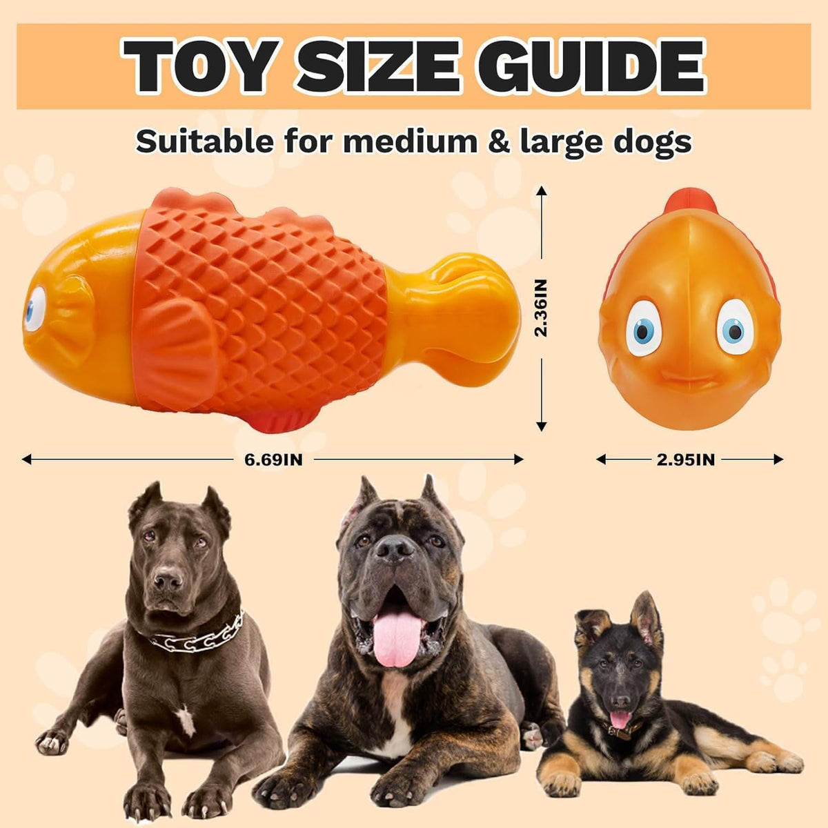 WinTour Tough Dog Toys for Aggressive Chewers, Indestructible Dog Chew Toys