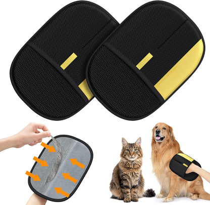 Pet Hair Remover - 2025 New Electrostatic Magic Brush Pet Hair Remover Glove, Reusable Cat & Dog Hair Remover Tool for Clothing, Couch, Furniture, Carpet, Car Seat, Cat Grooming Glove, 1 PCS