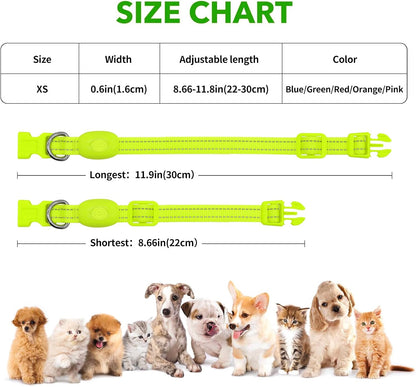 Light Up Dog Collar, USB Rechargeable LED Dog Collar Glow in the Dark，Adjustable Pet Safety Lights for Night Walking (Green, Medium)