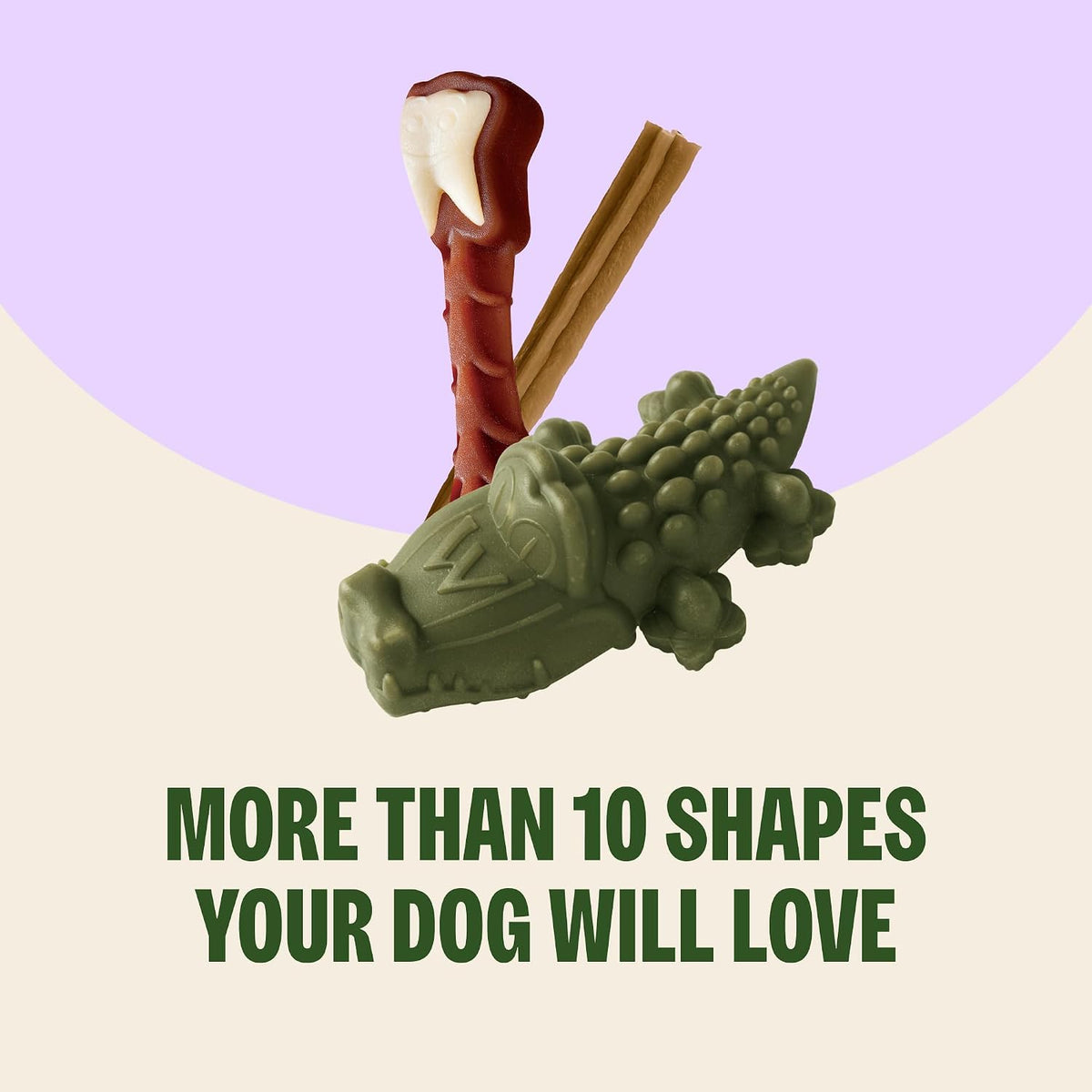Whimzees Wellness Brushzees Natural Dog Dental Treat, VOHC Accepted Chews, Freshens Breath, Extra-Small Size, 12.7 oz Bag