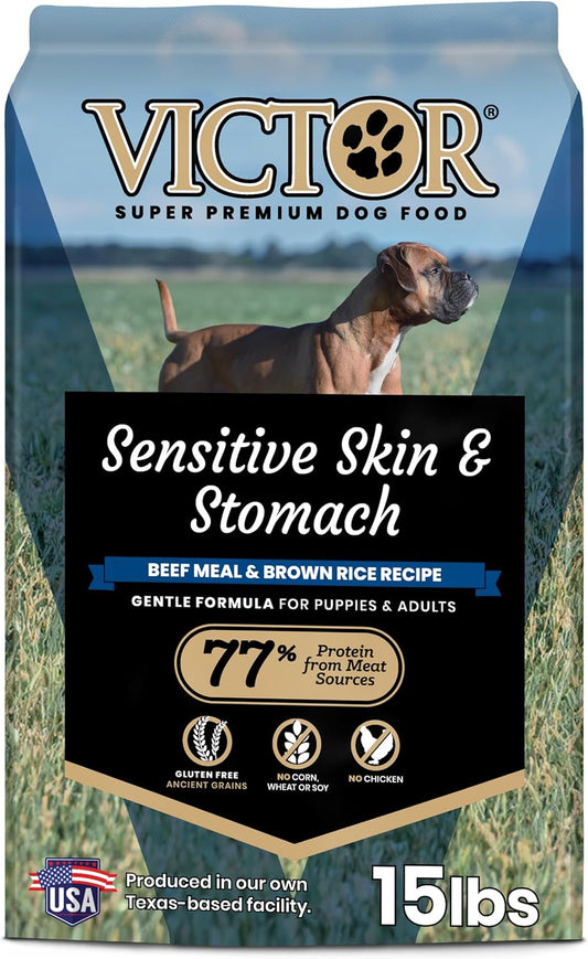 Sensitive Skin & Stomach - Beef Meal & Brown Rice Dog Food, 15 lb