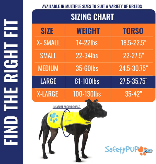 Reflective Dog Vest, Hi Vis Safety Gear for Low-Light Morning & Night Walks