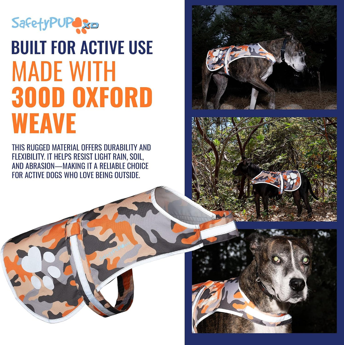 Reflective Dog Vest, Hi Vis Safety Gear for Low-Light Morning & Night Walks