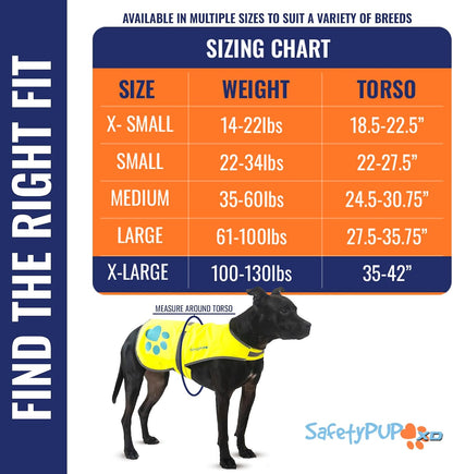 Reflective Dog Vest, Hi Vis Safety Gear for Low-Light Morning & Night Walks