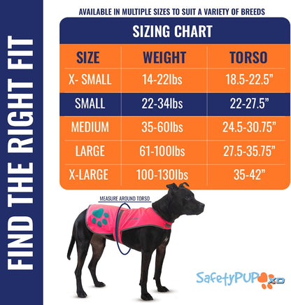 Reflective Dog Vest, Hi Vis Safety Gear for Low-Light Morning & Night Walks