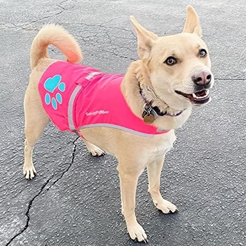 Reflective Dog Vest, Hi Vis Safety Gear for Low-Light Morning & Night Walks
