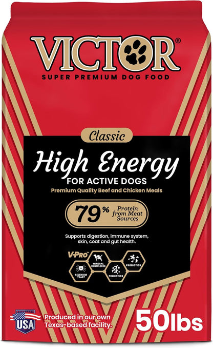 High Energy Dry Dog Food - Gluten Free Active Canine Kibble, 5 lb