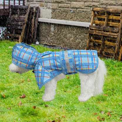 Dog Raincoat Hooded Slicker Poncho with Leash Hole, Raincoat for Small Medium Dogs, Waterproof Doggie Rain Jacket with Reflective Strip, Adjustable Lightweight Puppy Rainwear, Pink S