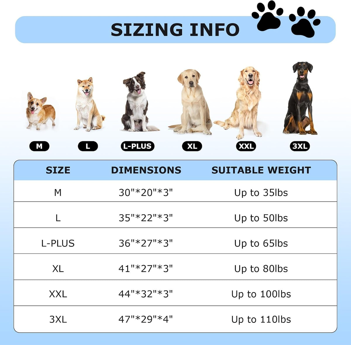 Waterproof Dog Bed Covers Replacement Washable, Pet Bed Cover Only | Removable Machine-Washable Soft Plush Cover in Easy-Clean, Non-Slip Bottom, Zipper Closure, 35x22x3 Inches, Grey