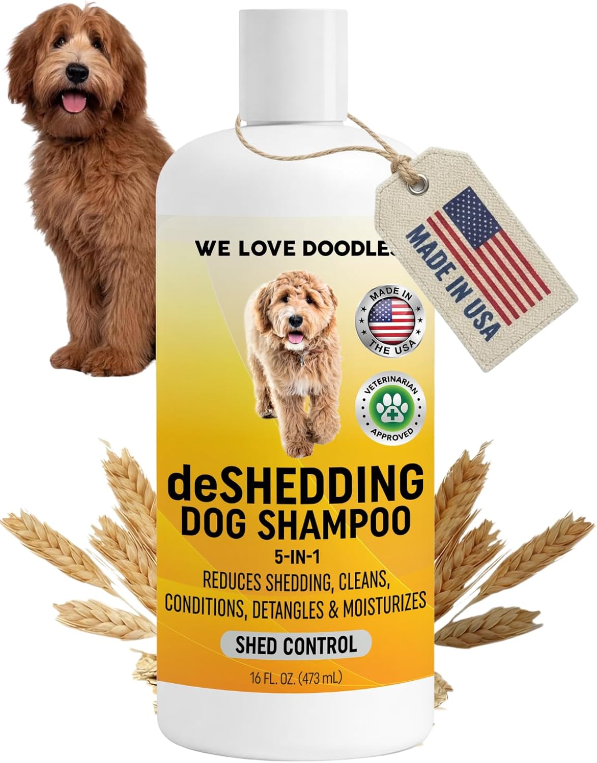 Premium Oatmeal Shampoo & Conditioner for Dogs with Sensitive & Itchy Skin