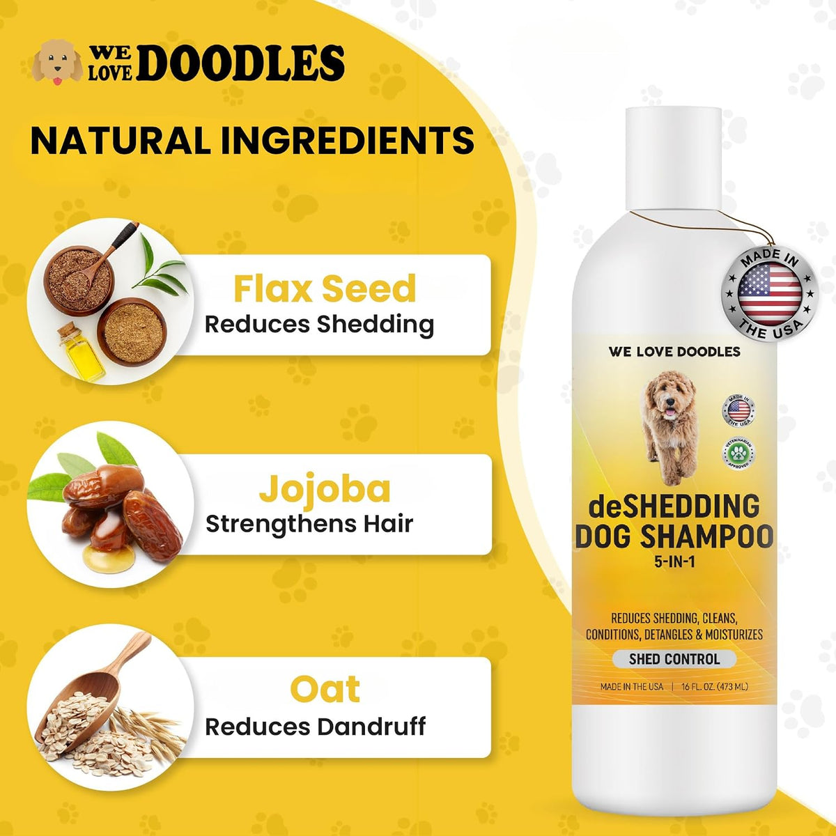 Premium Oatmeal Shampoo & Conditioner for Dogs with Sensitive & Itchy Skin