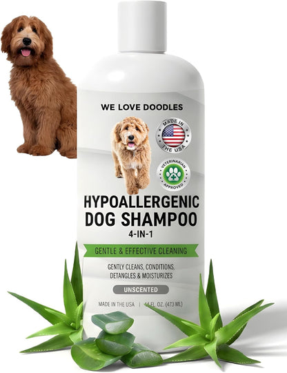 Premium Oatmeal Shampoo & Conditioner for Dogs with Sensitive & Itchy Skin