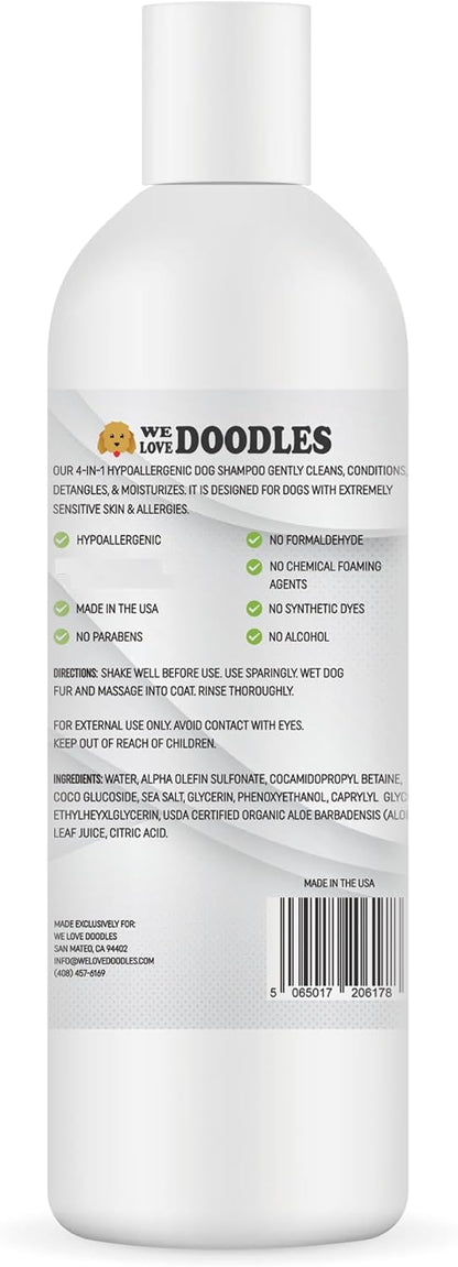 Premium Oatmeal Shampoo & Conditioner for Dogs with Sensitive & Itchy Skin