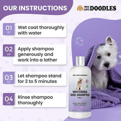 Premium Oatmeal Shampoo & Conditioner for Dogs with Sensitive & Itchy Skin