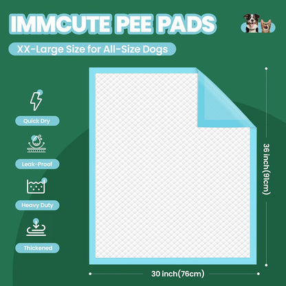 50 Pack Dog Pads XL, 30"x36" Great Value Puppy Pads