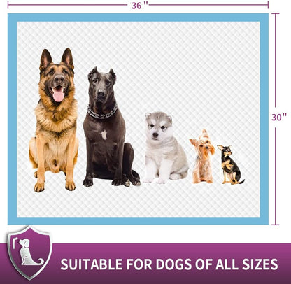 50 Pack Dog Pads XL, 30"x36" Great Value Puppy Pads